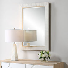 Load image into Gallery viewer, White Rattan Mirror