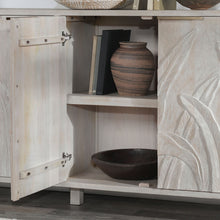 Load image into Gallery viewer, Ledro White Wash Wood Sideboard - 82"