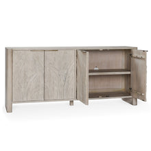 Load image into Gallery viewer, Ledro White Wash Wood Sideboard - 82"