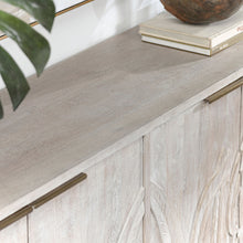 Load image into Gallery viewer, Ledro White Wash Wood Sideboard - 82"