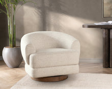 Load image into Gallery viewer, Chassia Upholstered Swivel Chair - Dusty Beige