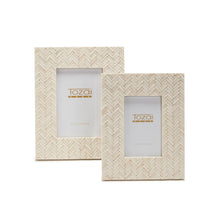 Load image into Gallery viewer, Basketweave Bone Pattern Frame