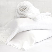 Load image into Gallery viewer, White Cotton Sateen Sheet Set by Pom Pom at Home
