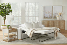 Load image into Gallery viewer, Clara - 86" Stone Basketweave Queen Sleeper Sofa