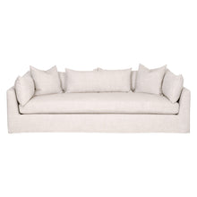 Load image into Gallery viewer, Haven - 96" Bisque French Linen Slipcover Sofa