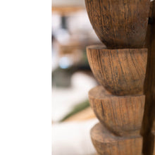 Load image into Gallery viewer, Carved Wooden Table Lamp