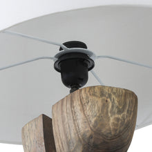 Load image into Gallery viewer, Carved Wooden Table Lamp
