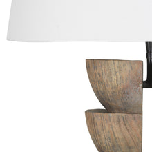 Load image into Gallery viewer, Carved Wooden Table Lamp