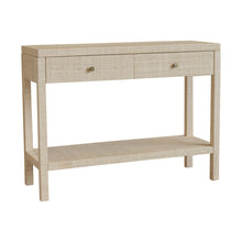 Load image into Gallery viewer, Paloma 2 Drawer Raffia Console