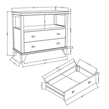Load image into Gallery viewer, Ezra 2 Drawer Nightstand