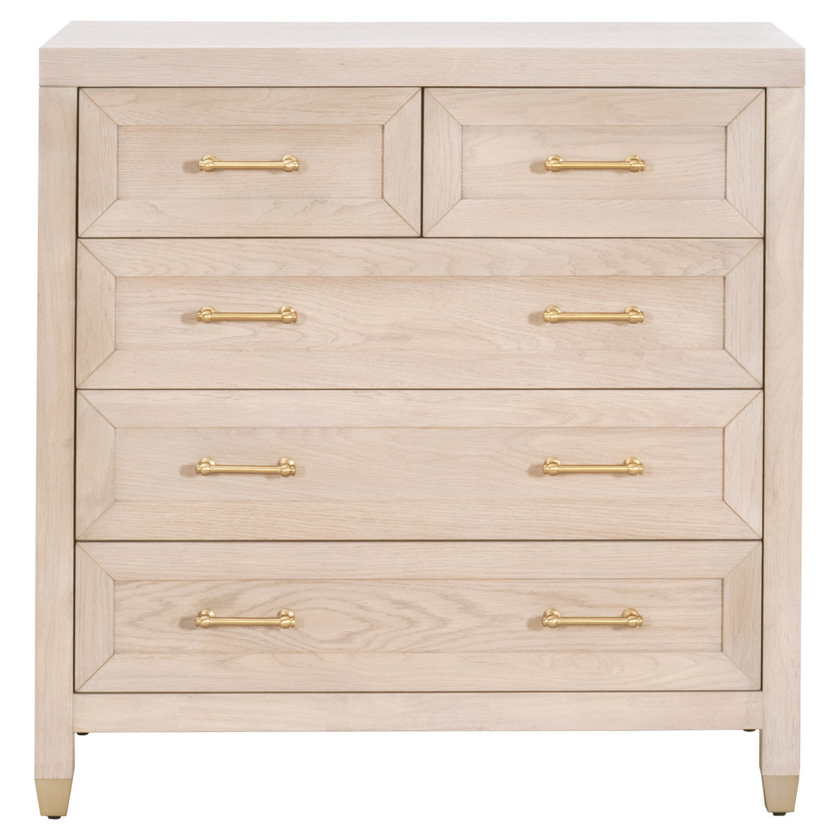 wood dresser with gold handles Hommoo White 6 Drawer Dresser – Modern Wooden Double Dresser with Gold  Handles for Bedroom – hommoo main image 1