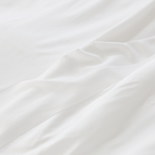 Load image into Gallery viewer, White Cotton Sateen Sheet Set by Pom Pom at Home
