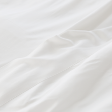 Load image into Gallery viewer, White Cotton Sateen Sheet Set by Pom Pom at Home