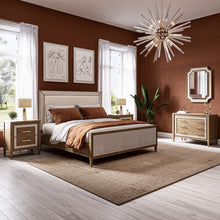 Load image into Gallery viewer, Belgravia Upholstered Queen Bed in Sandbar