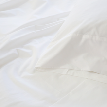 Load image into Gallery viewer, White Cotton Percale Sheet Set by Pom Pom at Home
