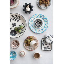 Load image into Gallery viewer, Hand-Painted Stoneware Butter Dish