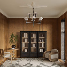 Load image into Gallery viewer, Milano Bookcase W/3 Glass Doors - 2 Shades