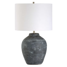 Load image into Gallery viewer, Black Ceramic Table Lamp
