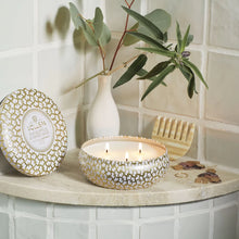 Load image into Gallery viewer, Eucalyptus + White Sage 3 Wick Tin Candle