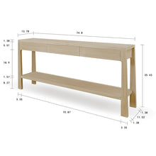 Load image into Gallery viewer, Lily Casa Three Drawers Console Table White Wash
