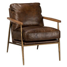 Load image into Gallery viewer, Christopher Club Accent Chair - Antique Brown