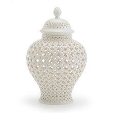 Load image into Gallery viewer, Carthage Pierced Covered Lantern - Porcelain