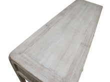 Load image into Gallery viewer, 47" Ming Console Table With 3 Drawers Weathered Whitewash