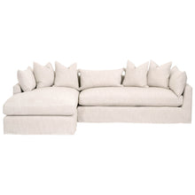 Load image into Gallery viewer, Haven - 110" Bisque Slipcover Sectional (L/R Chase)