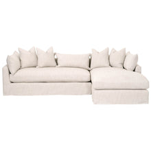 Load image into Gallery viewer, Haven - 110&quot; Bisque Slipcover Sectional (L/R Chase)
