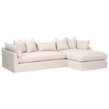 Load image into Gallery viewer, Haven - 110" Bisque Slipcover Sectional (L/R Chase)