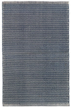 Load image into Gallery viewer, Herringbone Woven Cotton Rug - Indigo