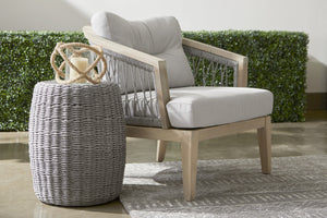 Loom Outdoor Accent Table - Platinum Rope