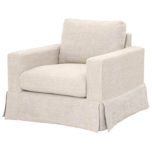 Maxwell - Bisque French Linen Sofa Chair