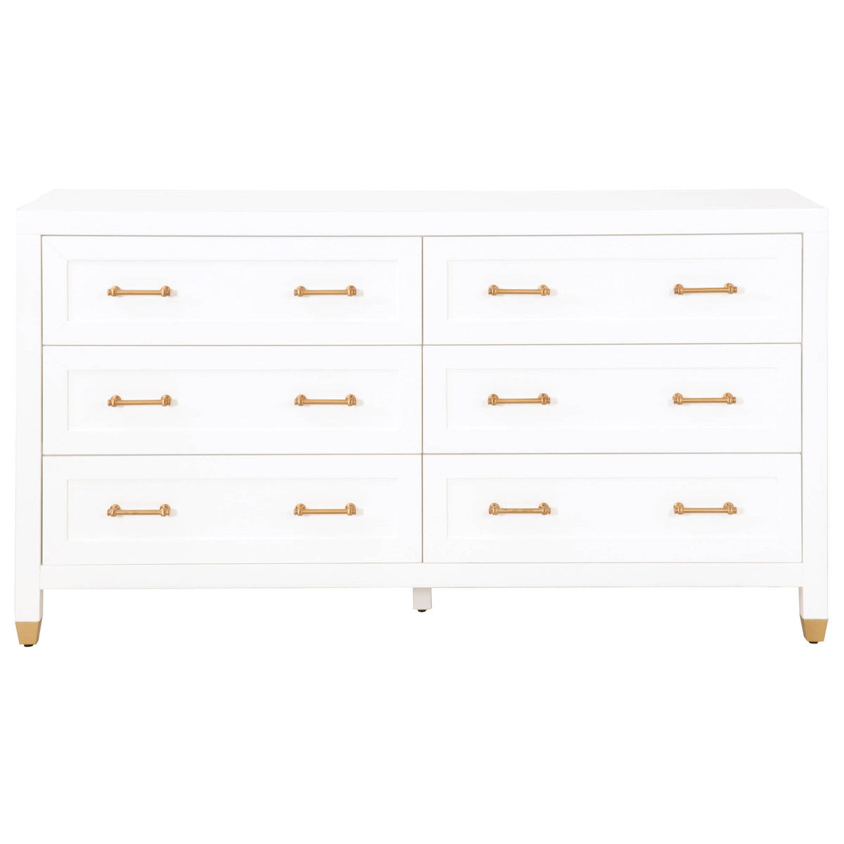 Stella 6 Drawer Dresser - White Cottage Furnishings Stella 6 Drawer Dresser - White Cottage Furnishings
