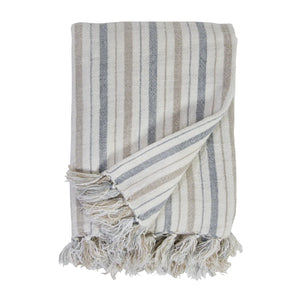 Naples Oversized Throw- Ocean/Natural by Pom Pom at Home