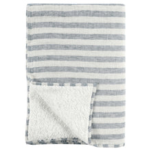 Load image into Gallery viewer, Cyprus - Blue/Ivory Throw