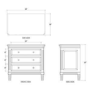 Hayward 3 Drawer Dresser