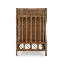 Load image into Gallery viewer, Hampton Rattan Wing Chair in Natural Rattan
