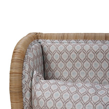 Load image into Gallery viewer, Hampton Rattan Wing Chair in Natural Rattan
