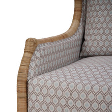 Load image into Gallery viewer, Hampton Rattan Wing Chair in Natural Rattan
