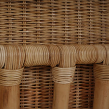 Load image into Gallery viewer, Hampton Rattan Wing Chair in Natural Rattan
