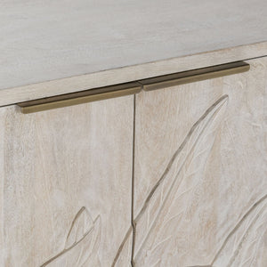 Ledro Wood 4Dr Cabinet - White Wash