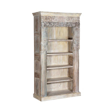 Load image into Gallery viewer, Alta Tall Carved Bookcase - Antique White
