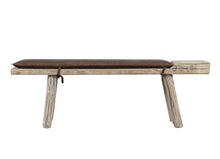 Load image into Gallery viewer, One Of a Kind Leather Bench 68"
