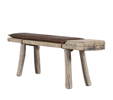 Load image into Gallery viewer, One Of a Kind Leather Bench 68"
