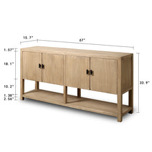 Load image into Gallery viewer, 4 Door Wood Sideboard - 67&quot;

