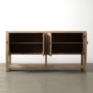 4 Door Wood Sideboard - 67"