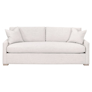 Clara - 86" Stone Basketweave Queen Sleeper Sofa