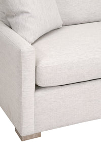 Clara - 86" Stone Basketweave Queen Sleeper Sofa