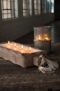 Tobacco Bark Driftwood Candle - 2 Sizes